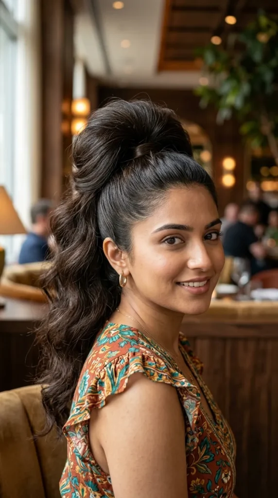Voluminous Crown Ponytail
