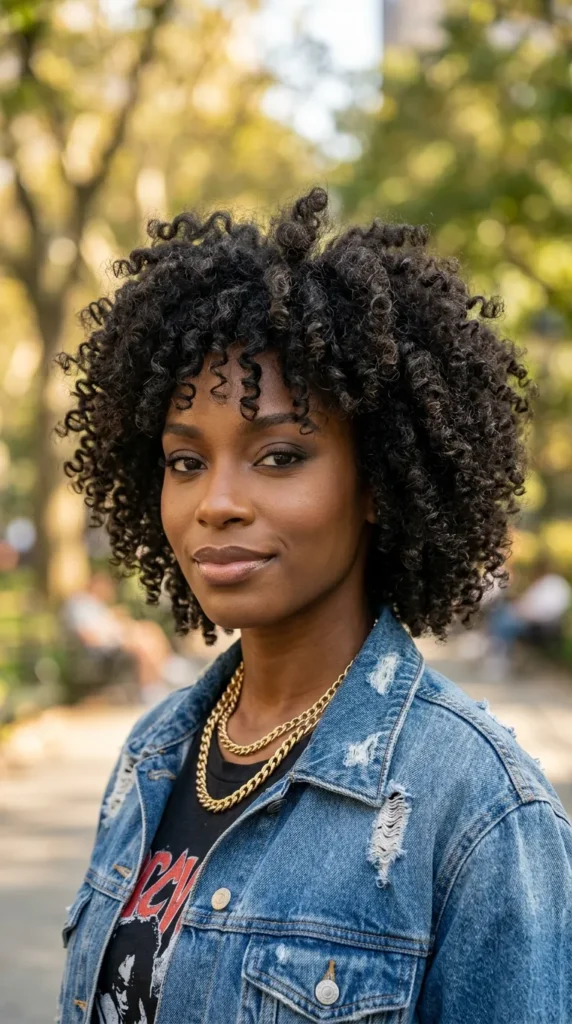 Voluminous Curly Shag
