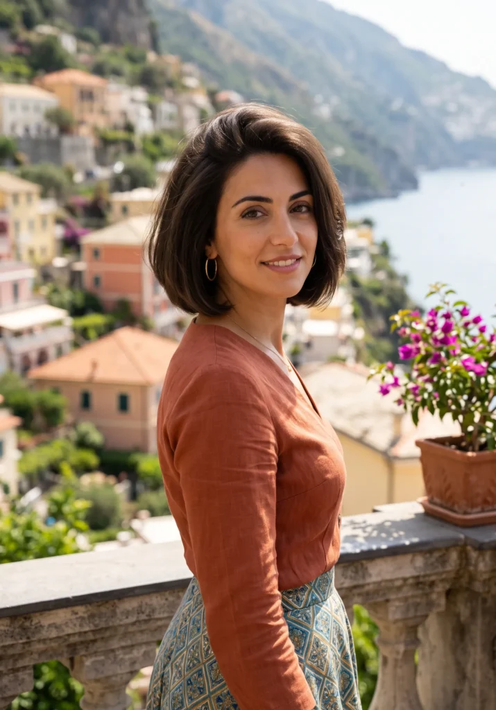 Voluminous Italian Bob with Root Lift