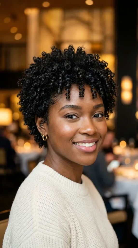 Wash-and-Go Curly Pixie