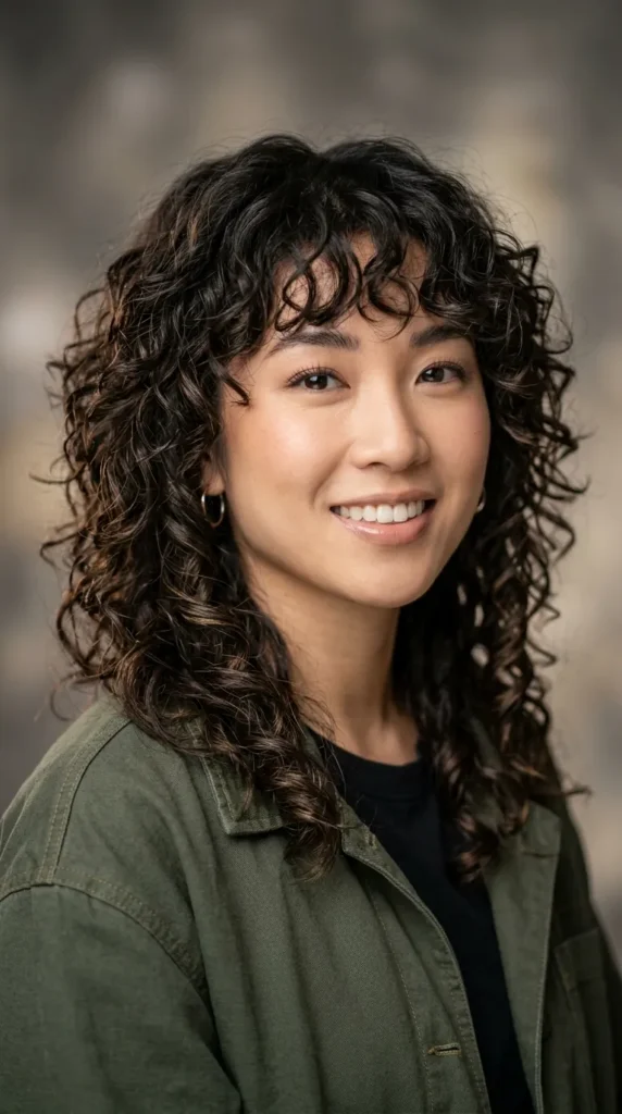 Wash-and-Go Curly Wolf Cut