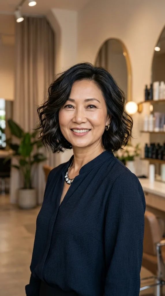 Wavy Bob with Loose Beach Waves