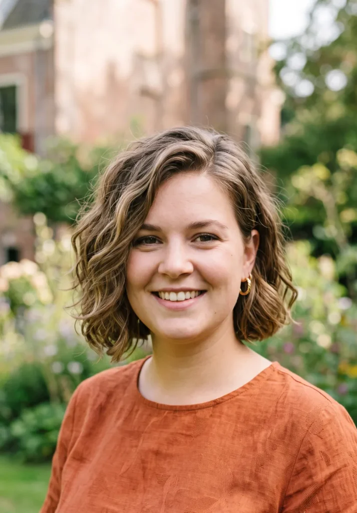 Wavy Italian Bob with Side Part