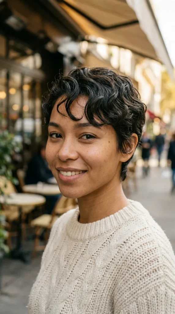 Wavy Pixie for Oval Face