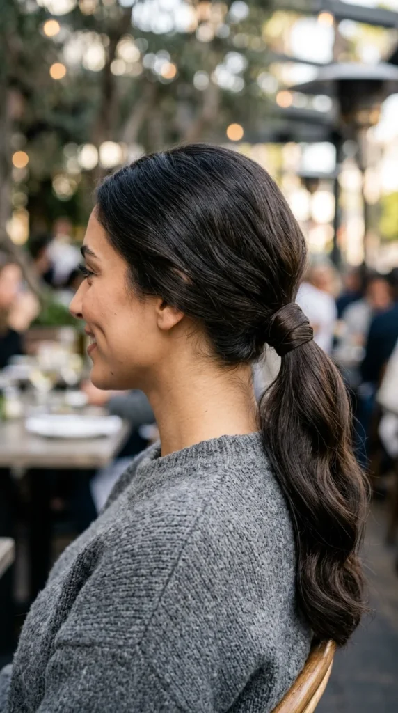 Wrapped Base Low Ponytail