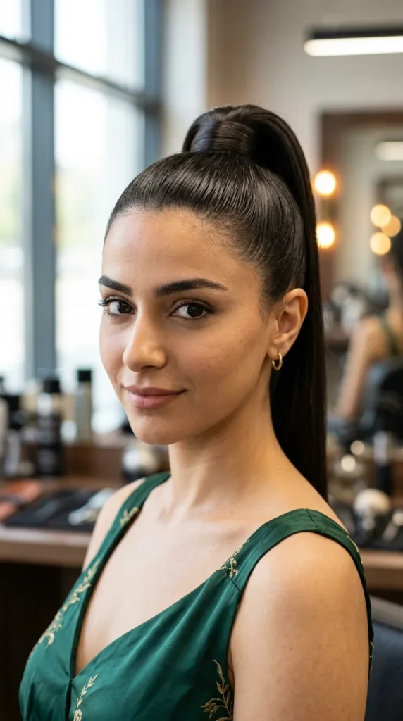 Wrapped High Ponytail