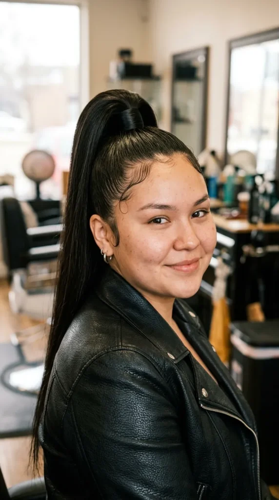 Y2K High Ponytail