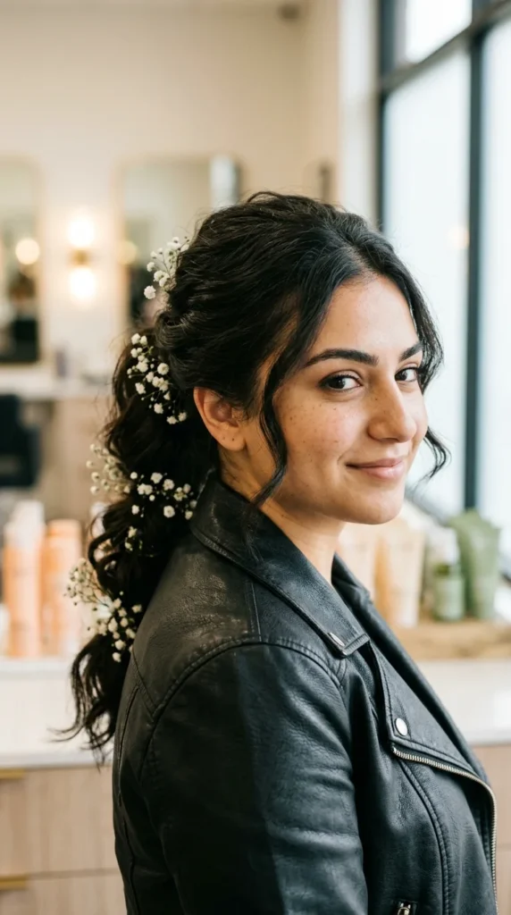 Baby's Breath Ponytail