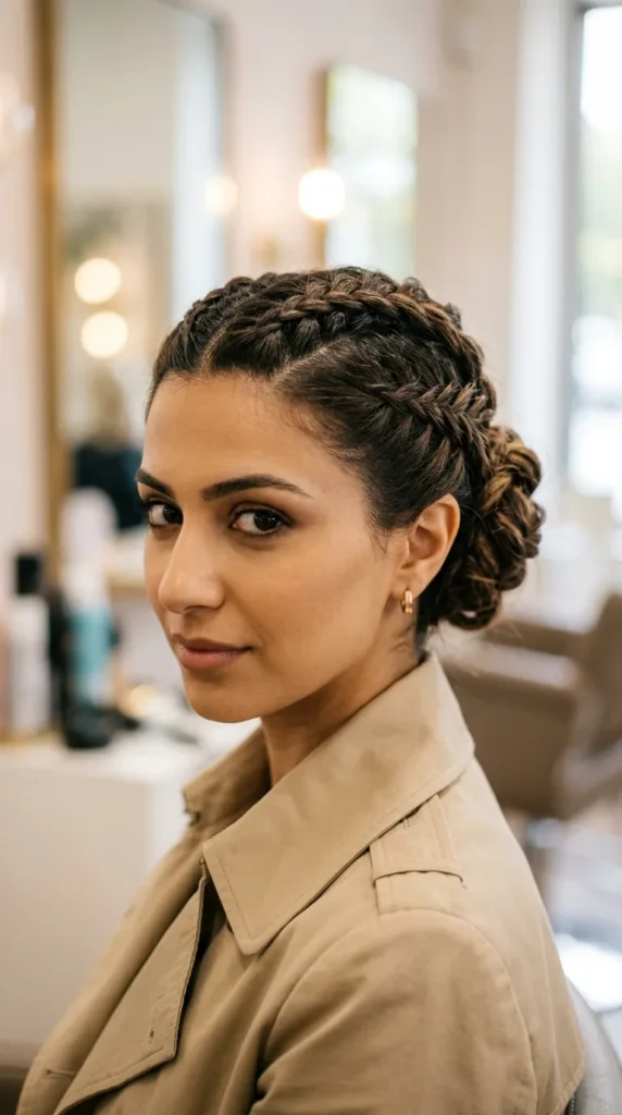 Braided Updo for Medium Hair