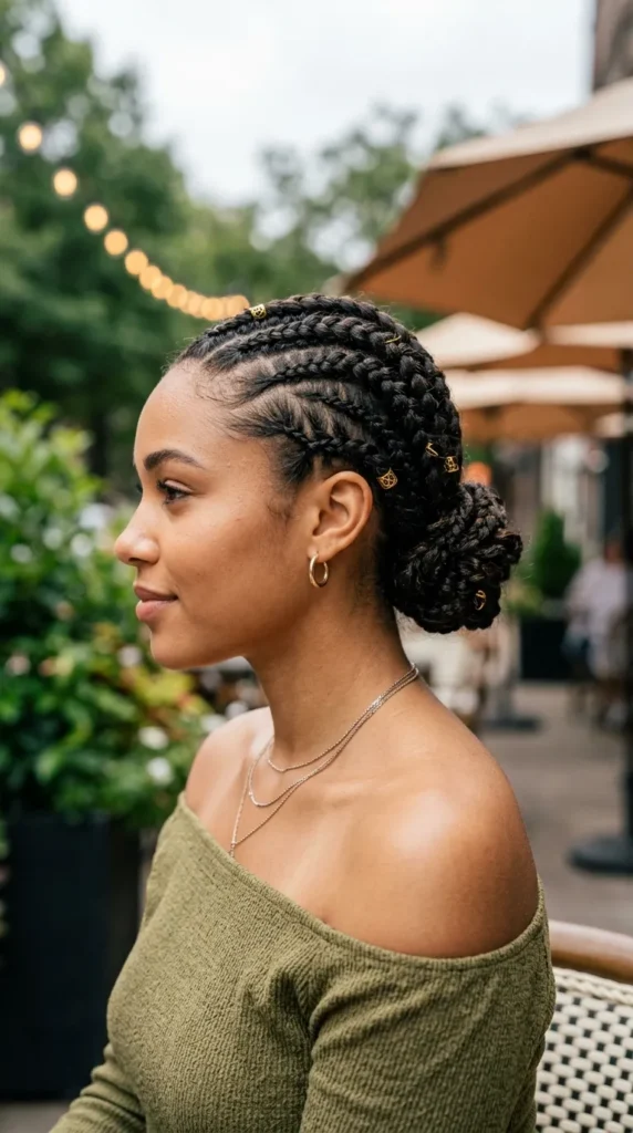 Braided Updo for Short Hair