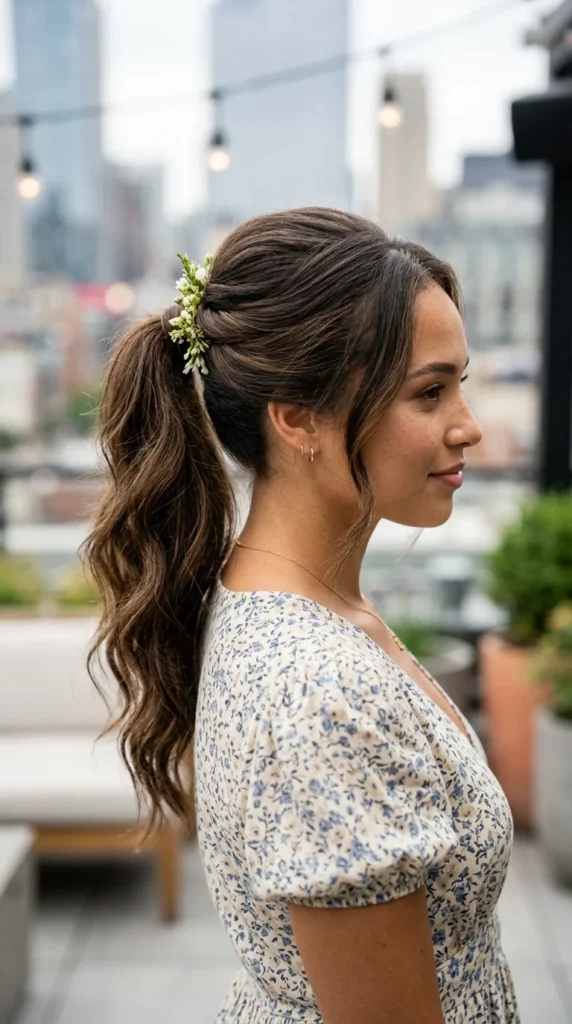 Bridal Ponytail for Long Hair