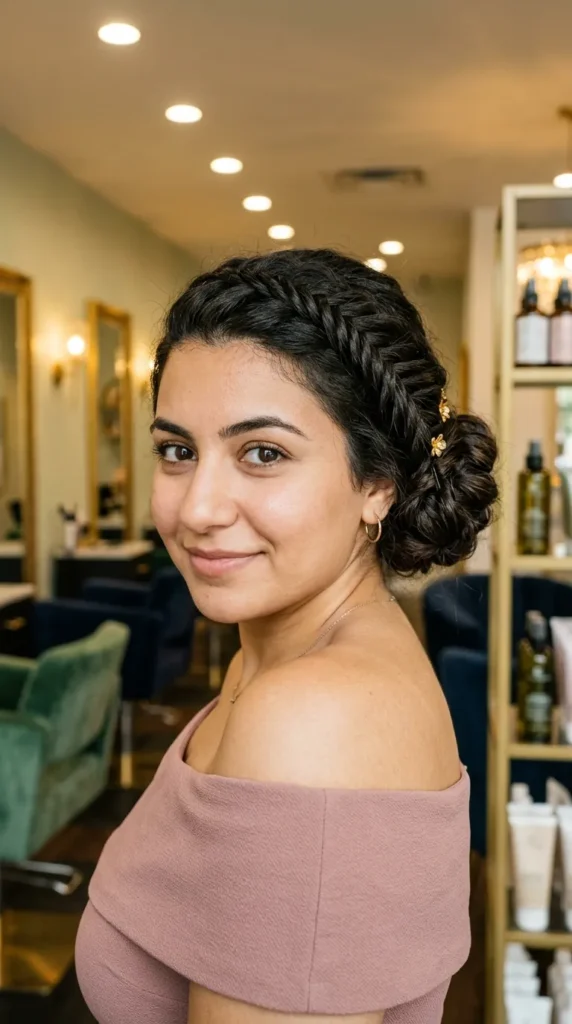 Bridesmaid Braided Low Bun