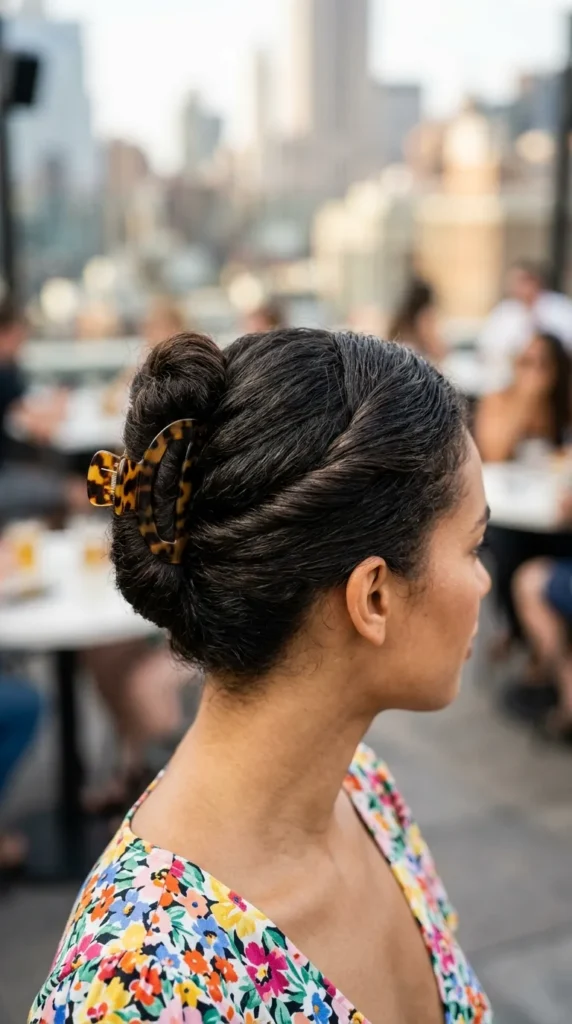 Claw Clip French Twist Updo