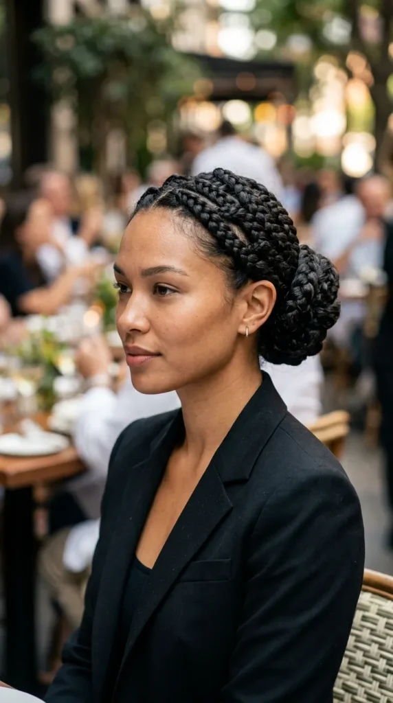 Crisscross Braided Updo