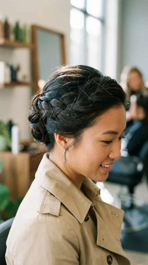 Crisscross Pinned Elegant Updo