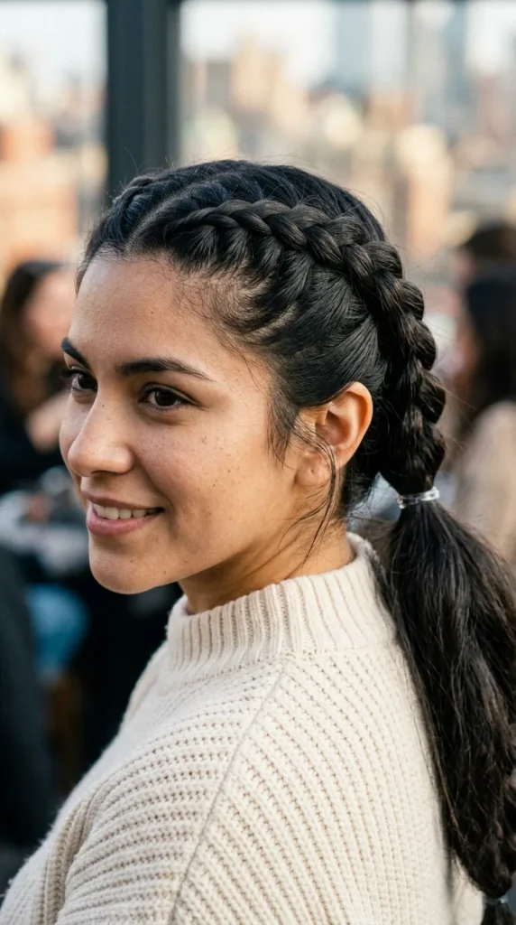 Dutch Braid Ponytail