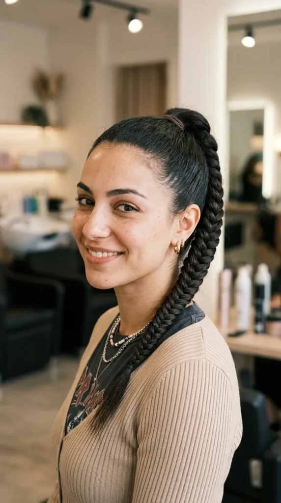 Fishtail Braid Ponytail