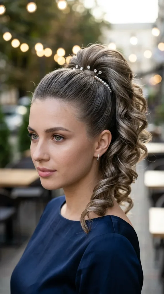 High Glam Wedding Ponytail