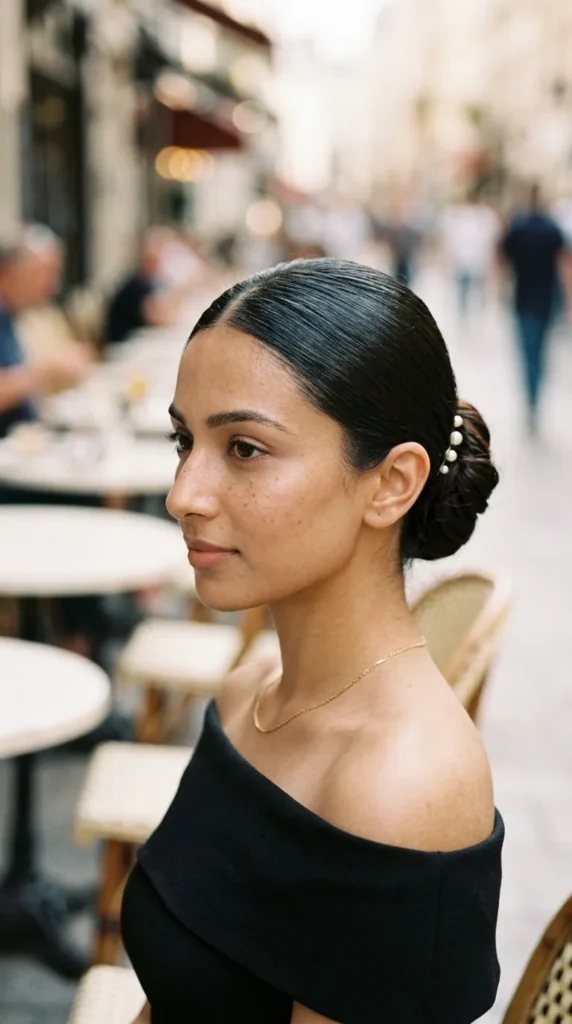 Hollywood-Inspired Sleek Updo