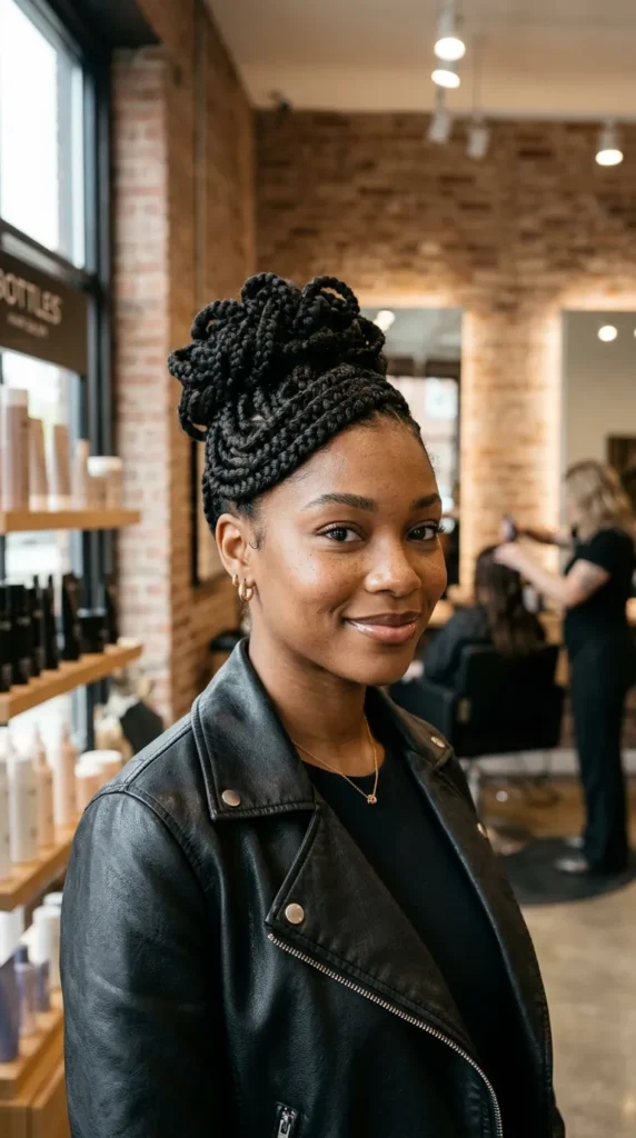 Infinity Braided Bun Design