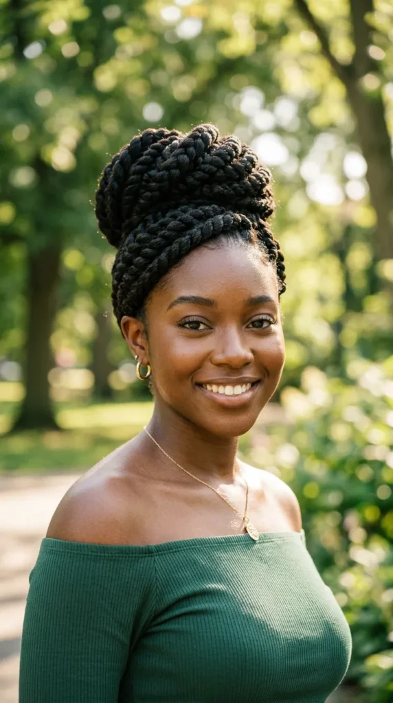 Jumbo Flat Twist Updo