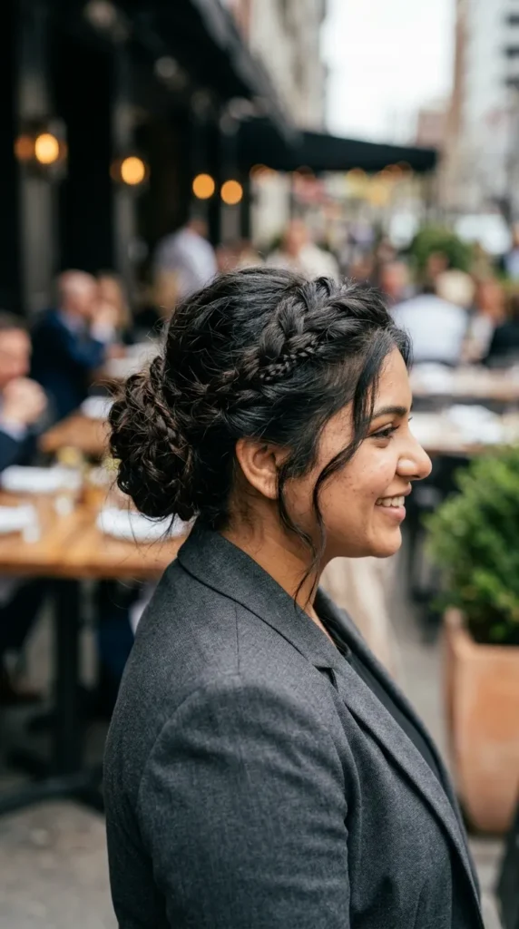 Loose Boho Braided Updo