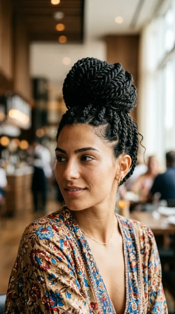 Marley Twists Top Bun