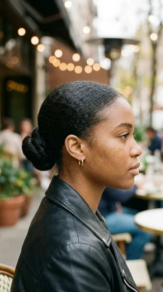 Minimalist Sleek Knot Bun