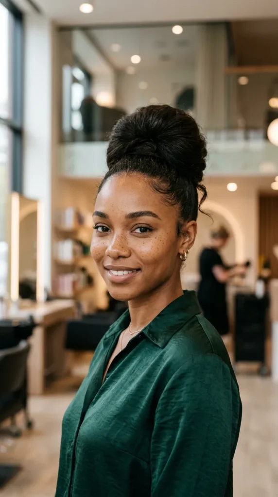 Modern Beehive Bun Hairstyle