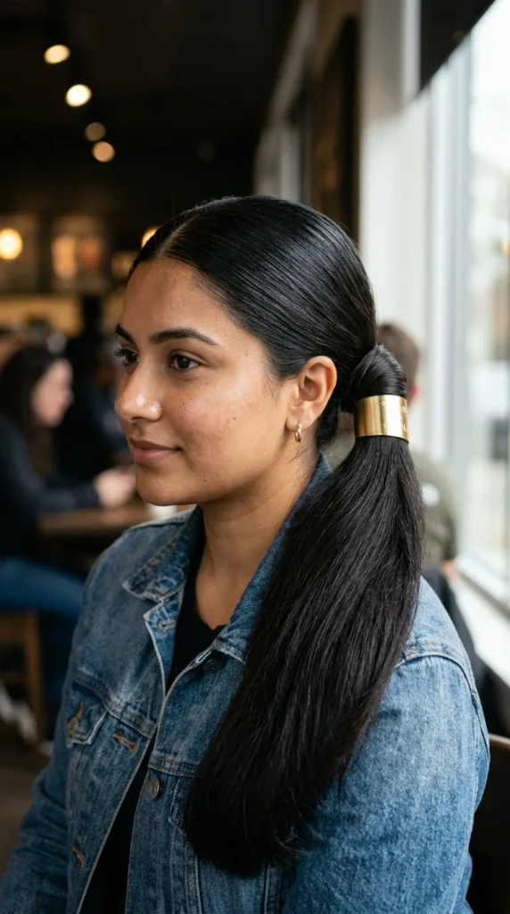 Ponytail with Hair Cuff
