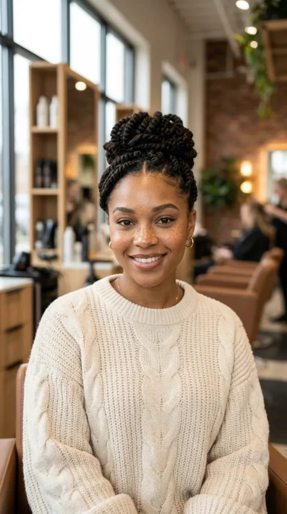 Protective 4C Hair Updo