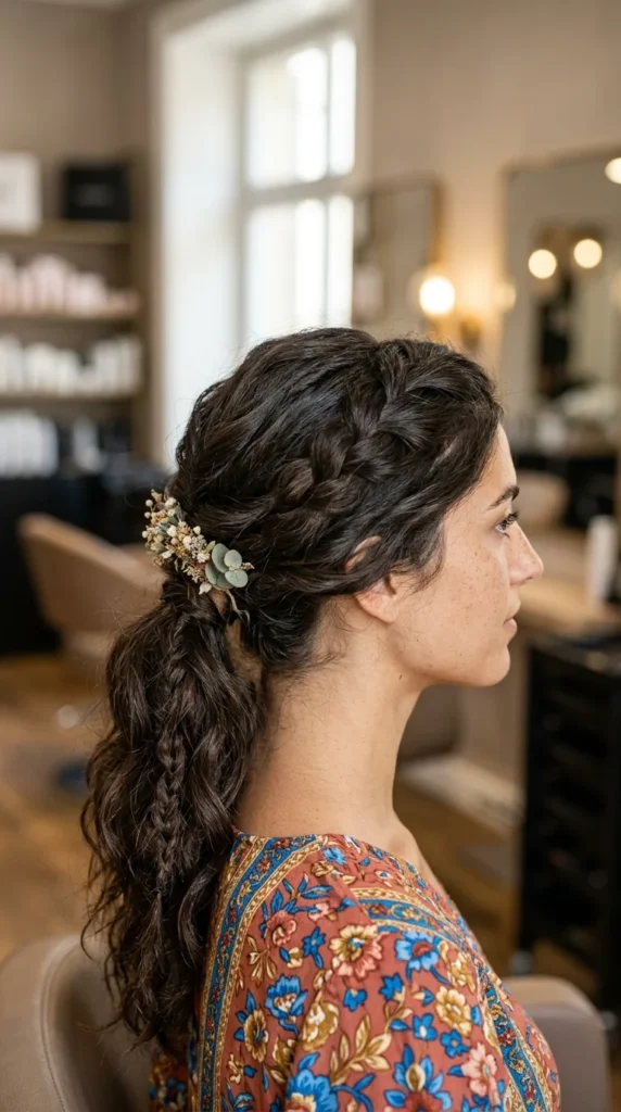 Rustic Wedding Ponytail