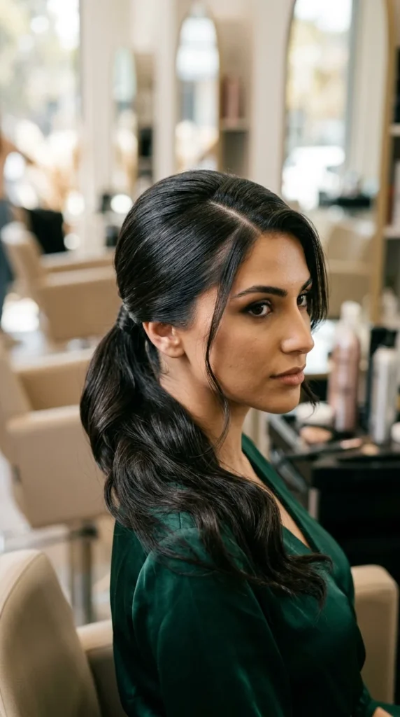 Side-Swept Ponytail