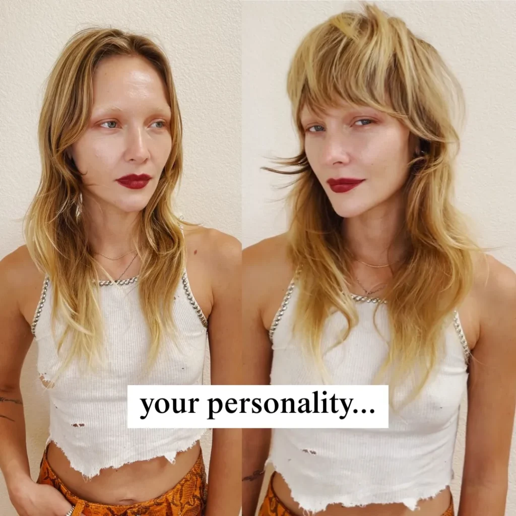 Blonde Shag-Mullet Hybrid