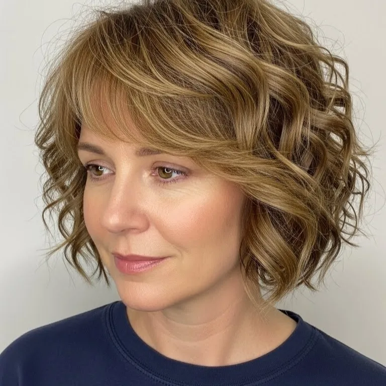 Soft Honey-Gold Romantic Waves
