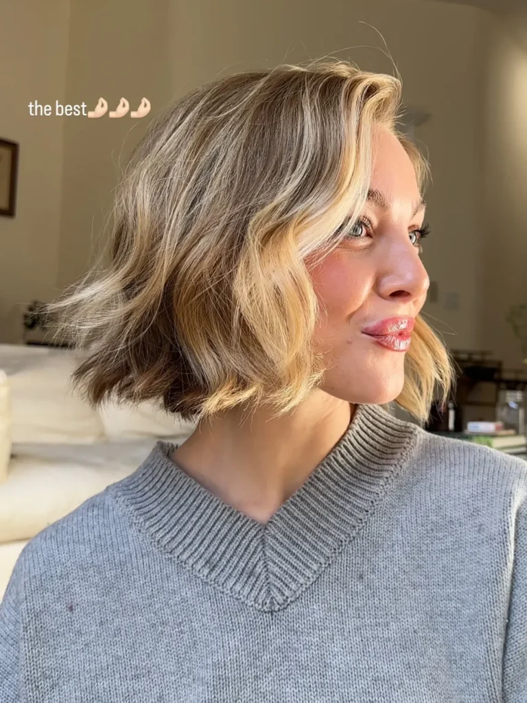 sunkissed sideparted beach waves