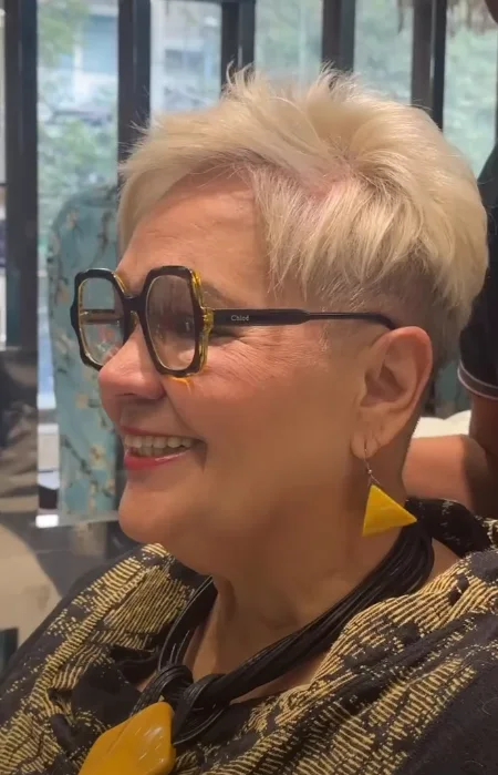 The Spiky Blonde Statement Cut